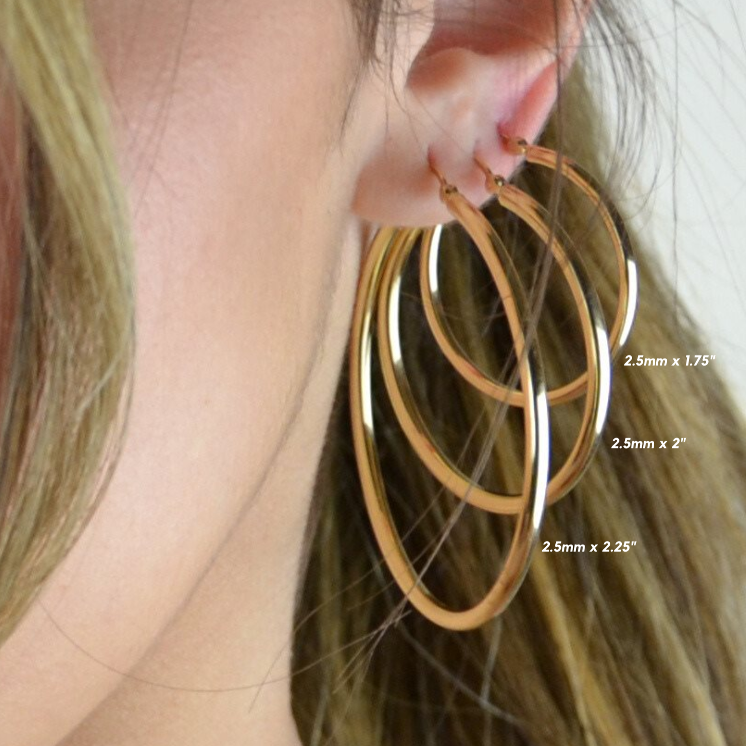 Marva 14K Hoops