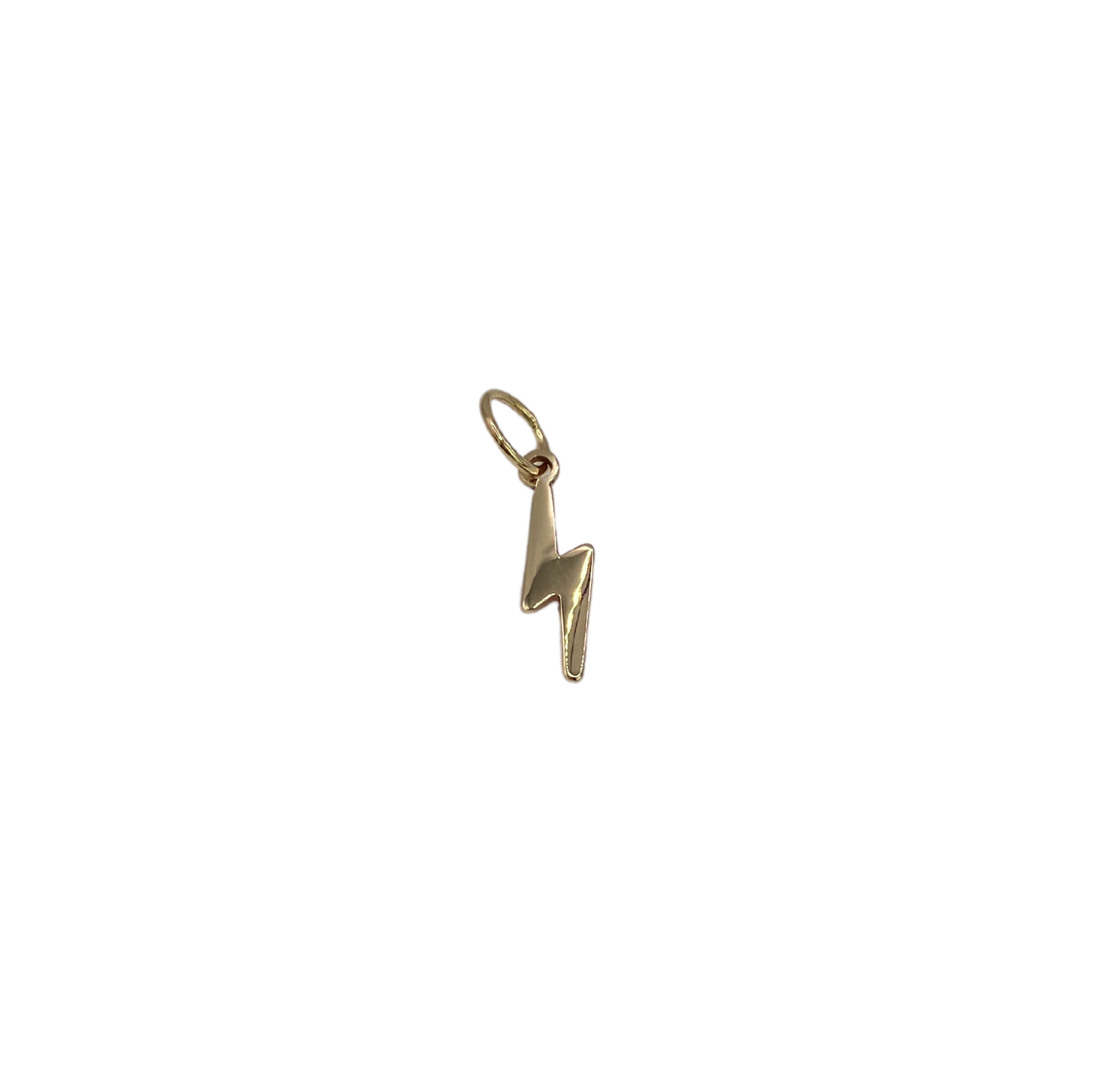 14k Gold Lightning Bolt Charm