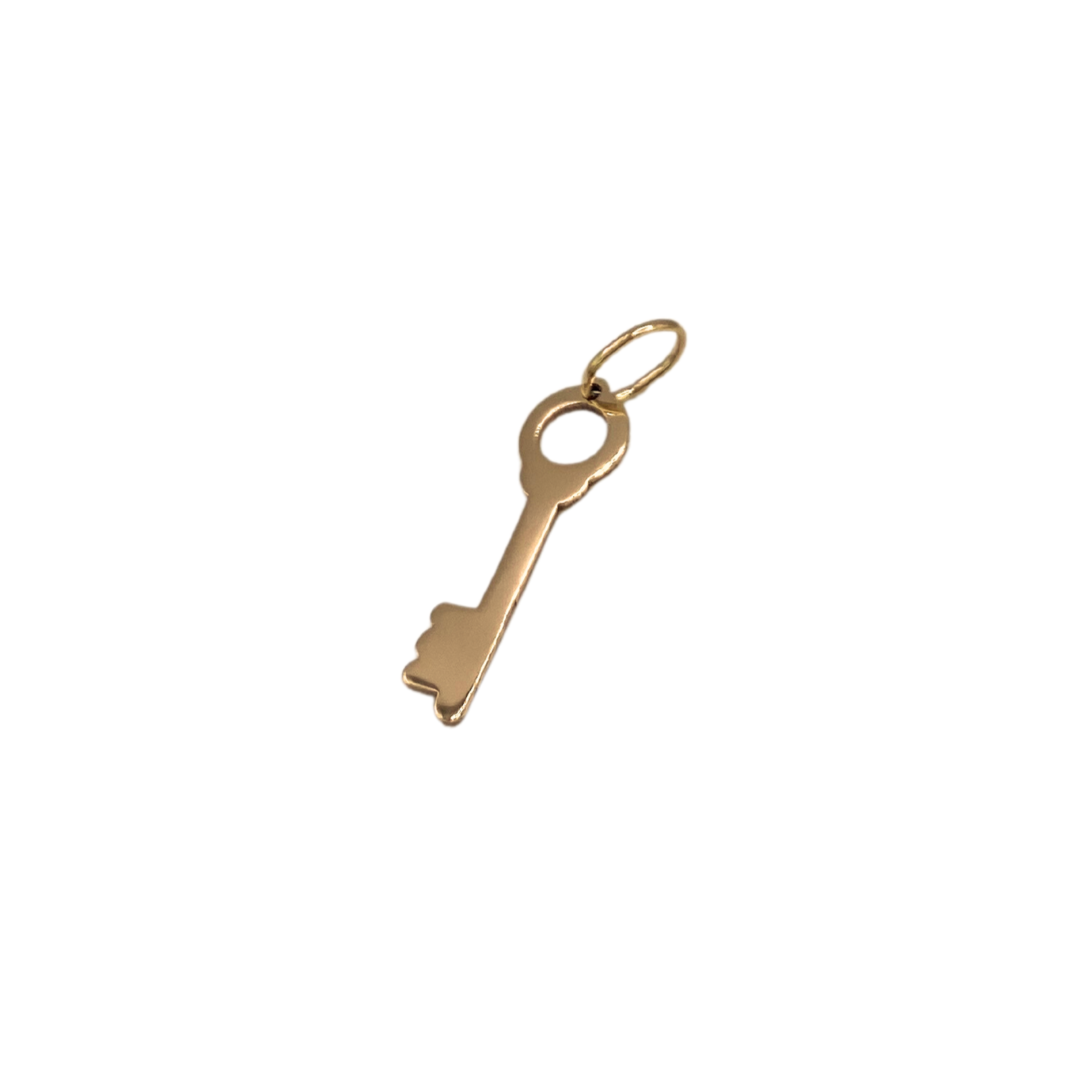 14k Gold Key Charm