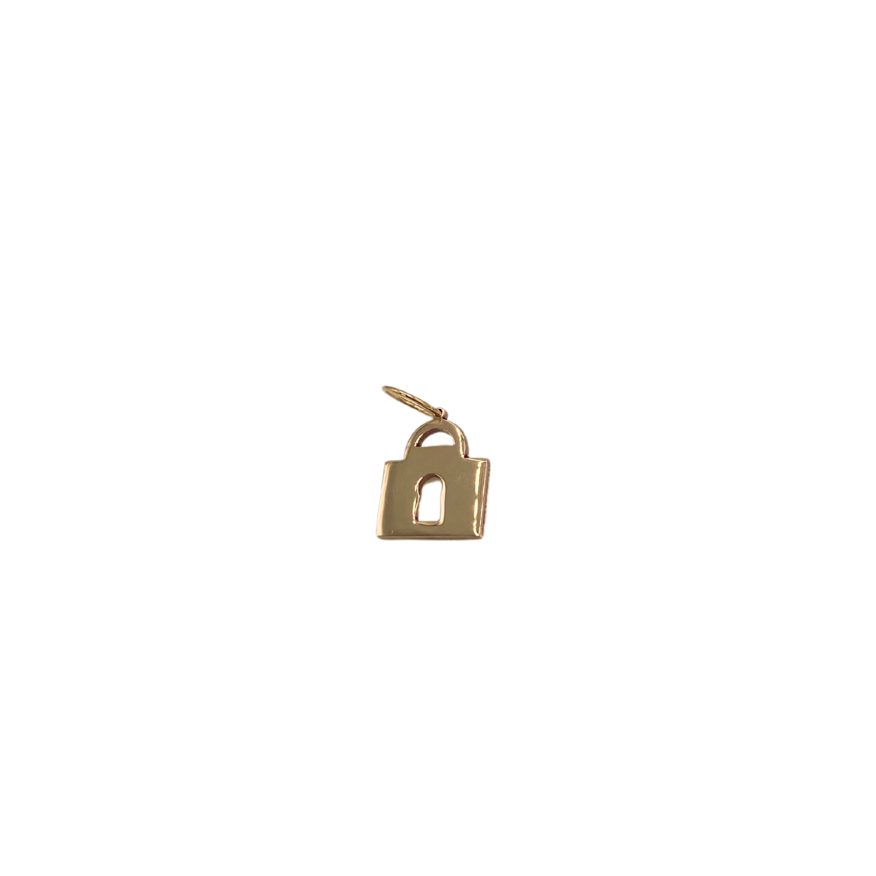 14k Gold Lock Charm