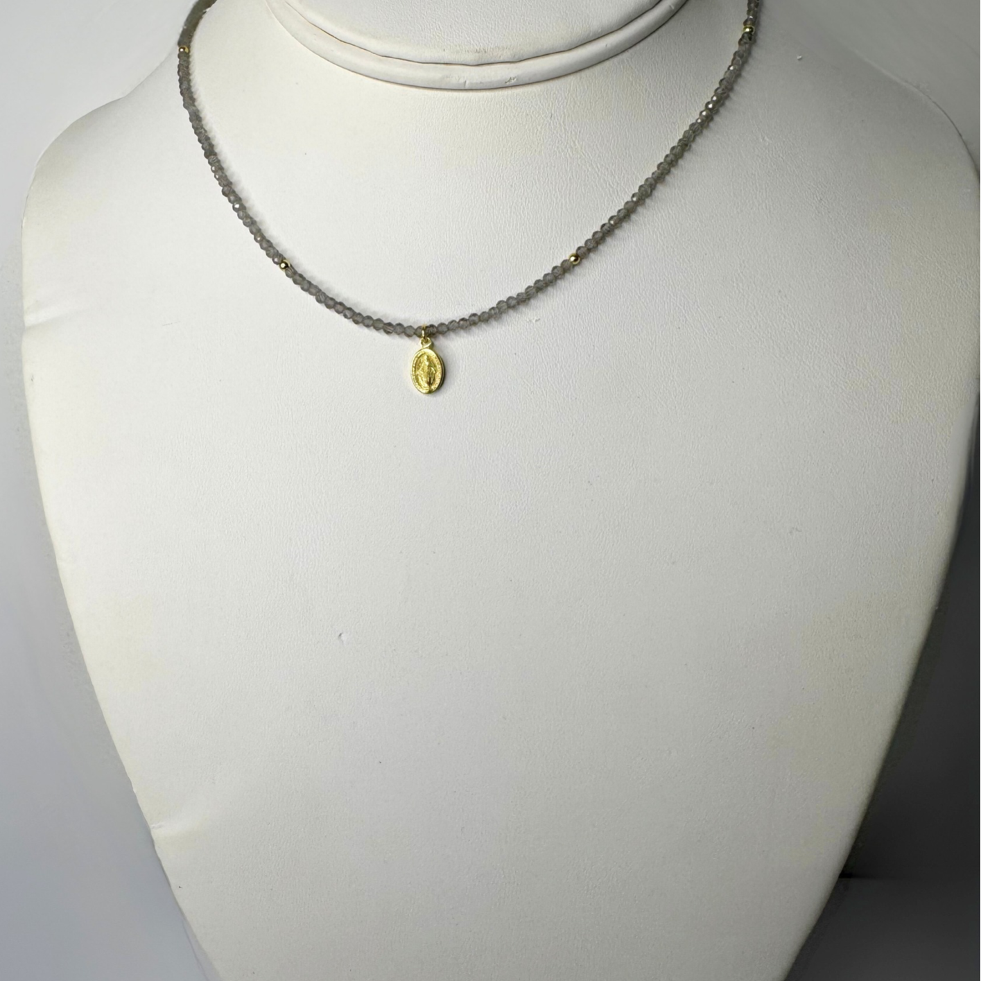 Virgin of La Milagrosa Beaded Necklace